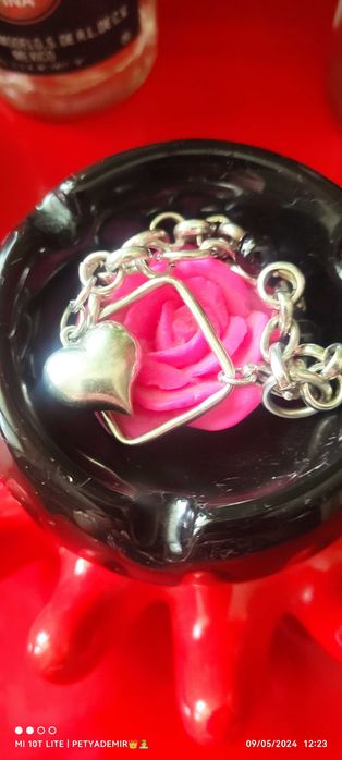 сребърна  дамска гривна