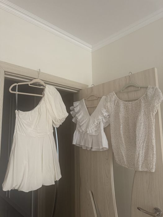 Бежови блузи Zara,Illumminee,H&M и др. размер S/XS