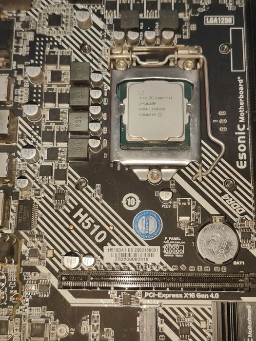 Комплект H510 Easonic + i3-10100F + кулер deep cool