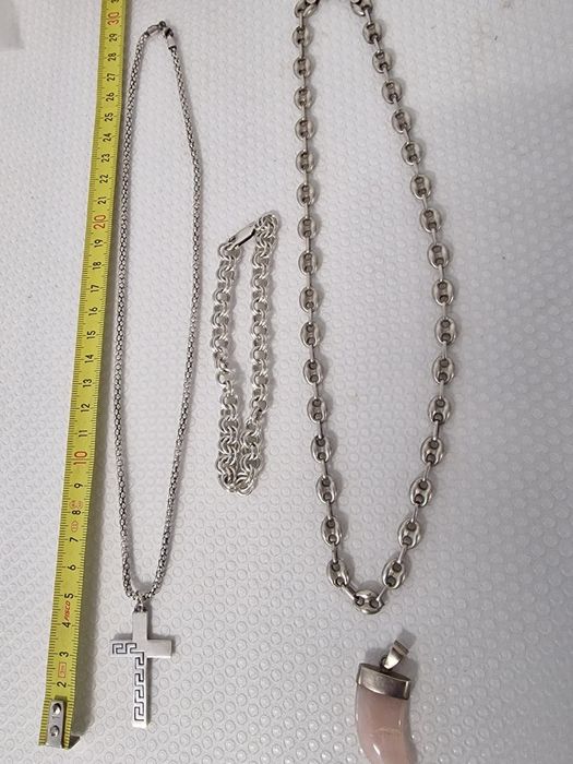 Lanț și inele argint