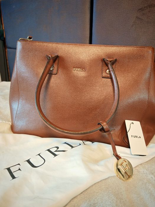 Кафява чанта Furla babylon