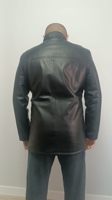 Куртка кожаная с синтепоном