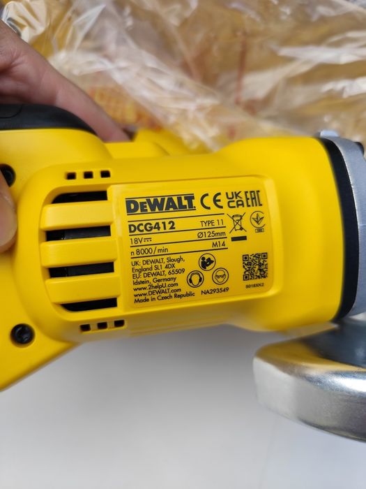 Нов акумулаторен ъглошлайф Девалт DeWALT DCG412  18V