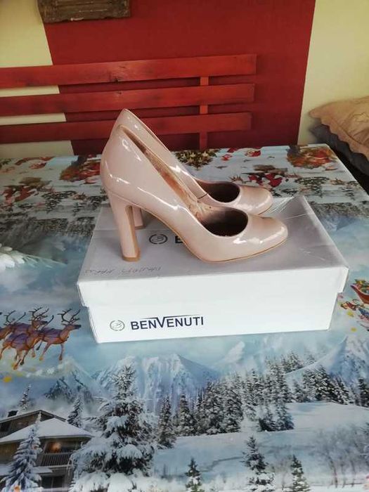 Pantofi eleganti dame Anna Cori cu toc din piele marimea 36