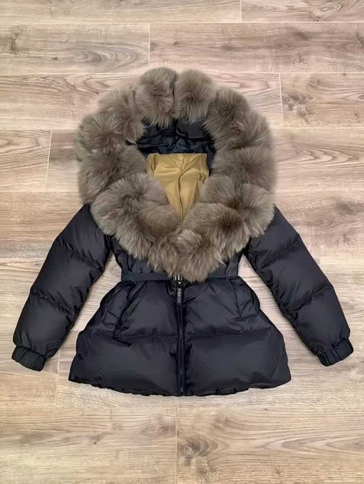 Зимно дамско яке - естествен косъм - НОВО