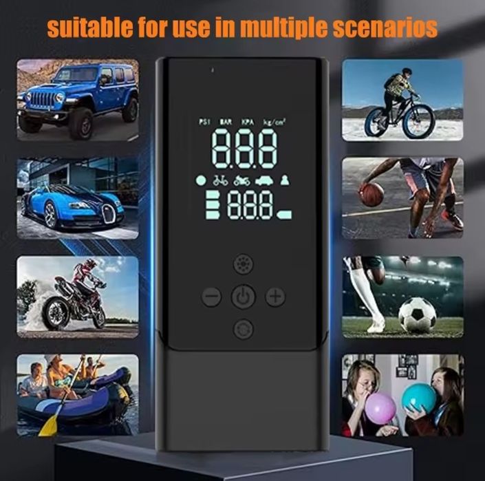 Бустер, Powerbank, Помпа за топки, Компресор за гуми, Фенер