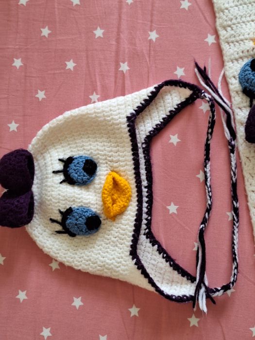 RATUSCA-Set-BEBE-TRICOTAT-Caciula și fular-(0-6 luni)