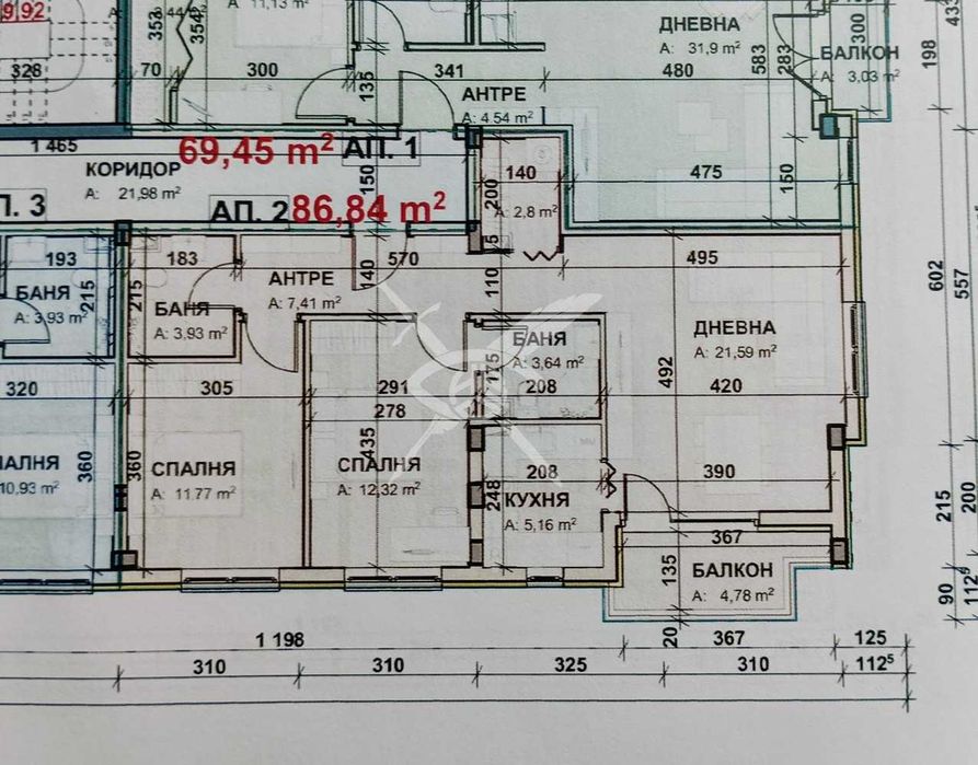 Продава се Тристаен апартамент в София, Манастирски ливади - 98 кв.м за 1796 €/кв.м - Снимка #1