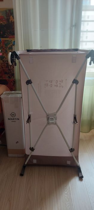 Кровать манеж с люлькой Hb + матрасик