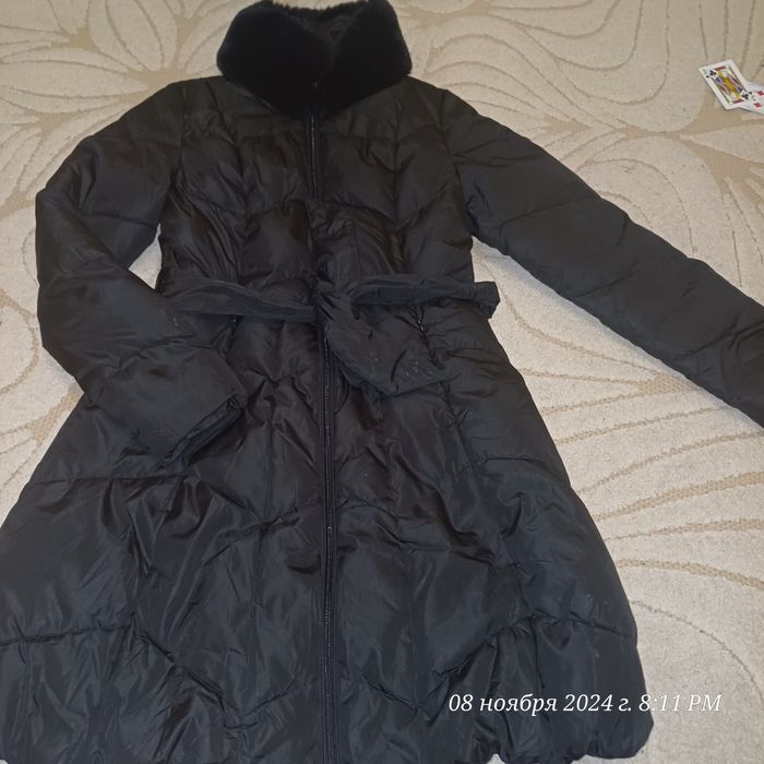 Женская куртка демисезон осень миди