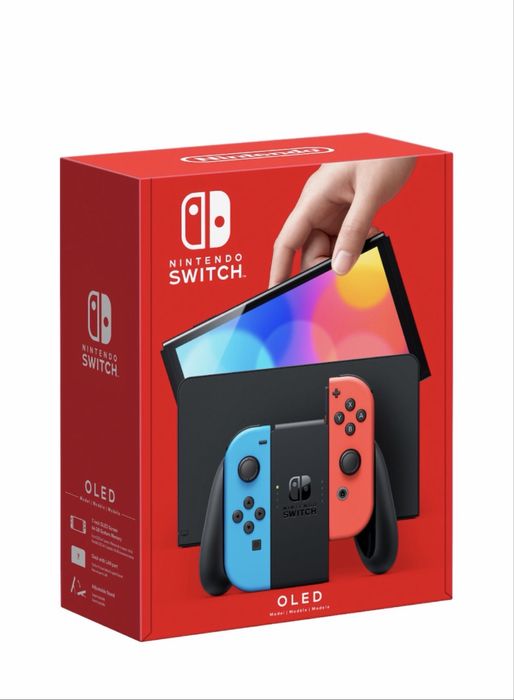 Nintendo Switch QLED Neon rosu-albastru
