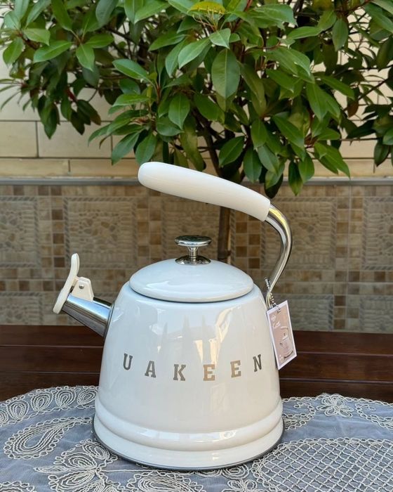 Чайник 3.5 литр Uakeen качество отличное нержавейка + эмаль