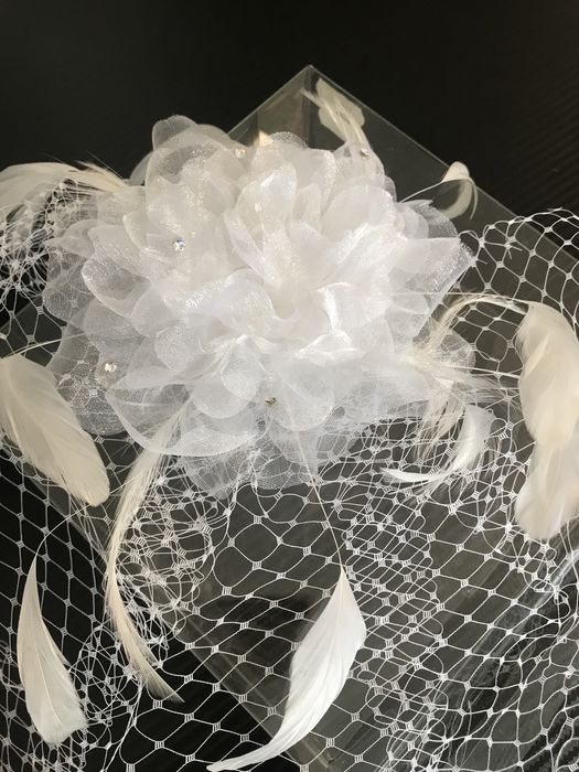 Voaleta mireasa, cu plasa alba sau ivoire