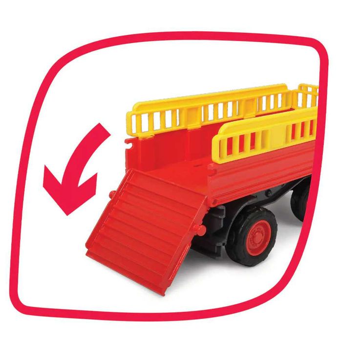 ABC Трактор с ремарке за животни с фигурка Крава Fendti