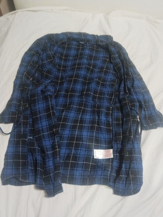 Рубашка  сине-черная