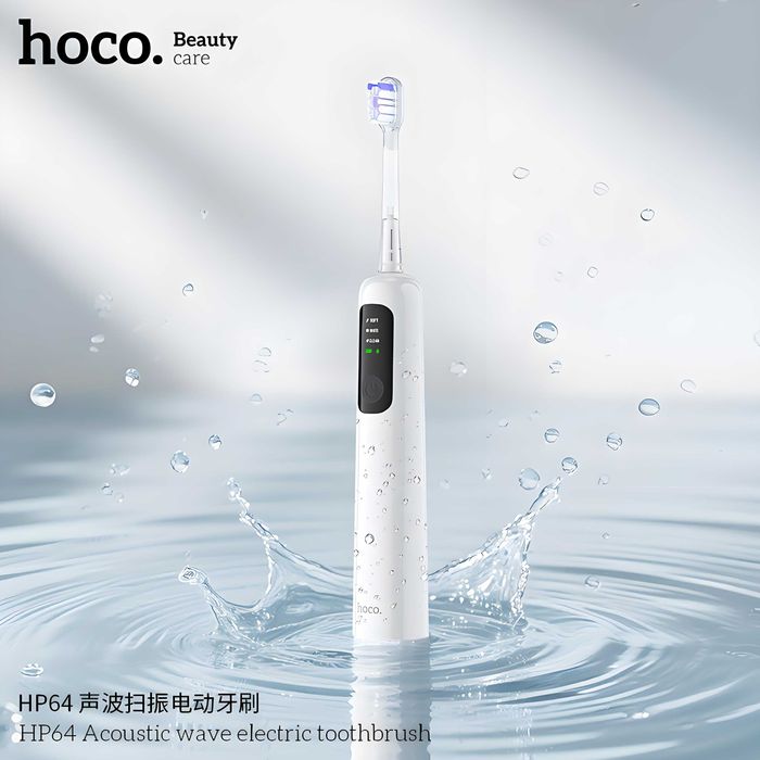 Hoco HP64 Acoustic wave Электрическая зубная щётка звуковая 3 реж IPX7