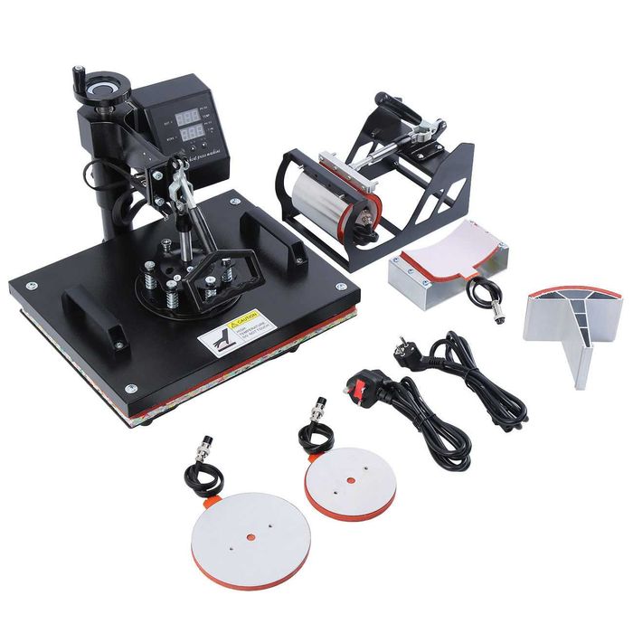 Presa termica 5in1, cani, sepci, tricouri, platan 38x38cm