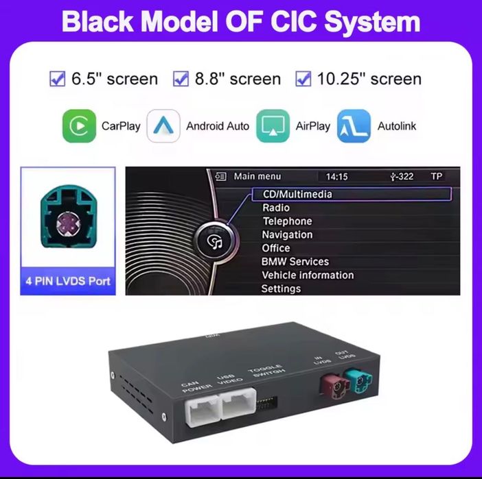 БМВ CIC Кар Плей Модул / BMW CIC CAR PLAY MODUL