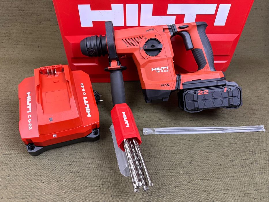 Hilti TE 6-22 Nuron SDS Plus ATC AVR 06/2025 – пълен комплект