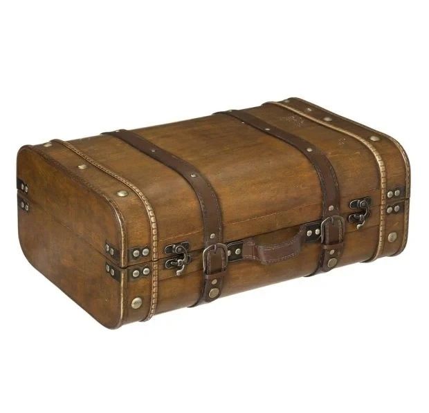 Дървен деко сандък в 2 размера