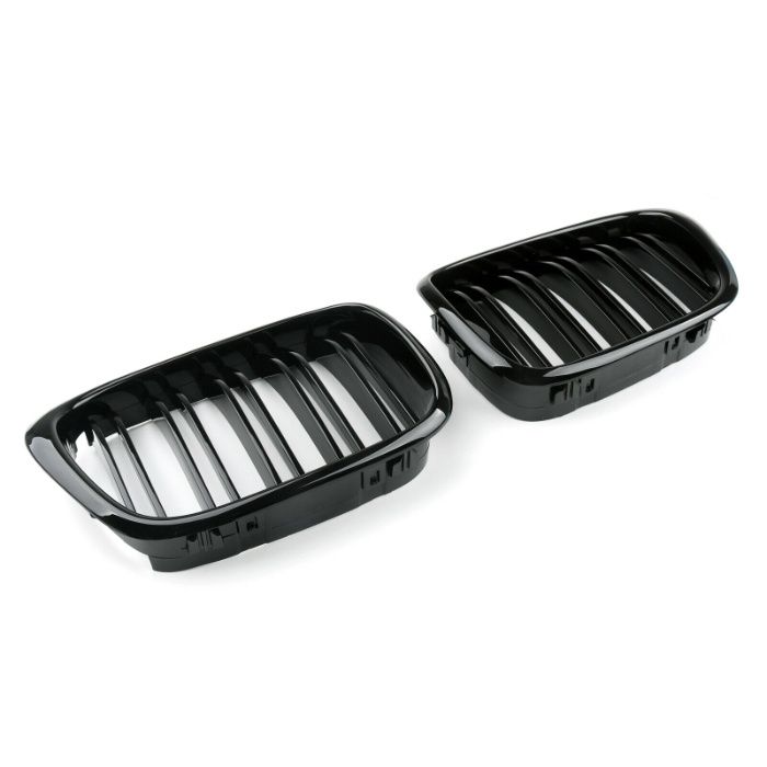 Двойни Бъбреци Решетки За БМВ BMW E39 1995г.-2003г. Черен Гланц Лак