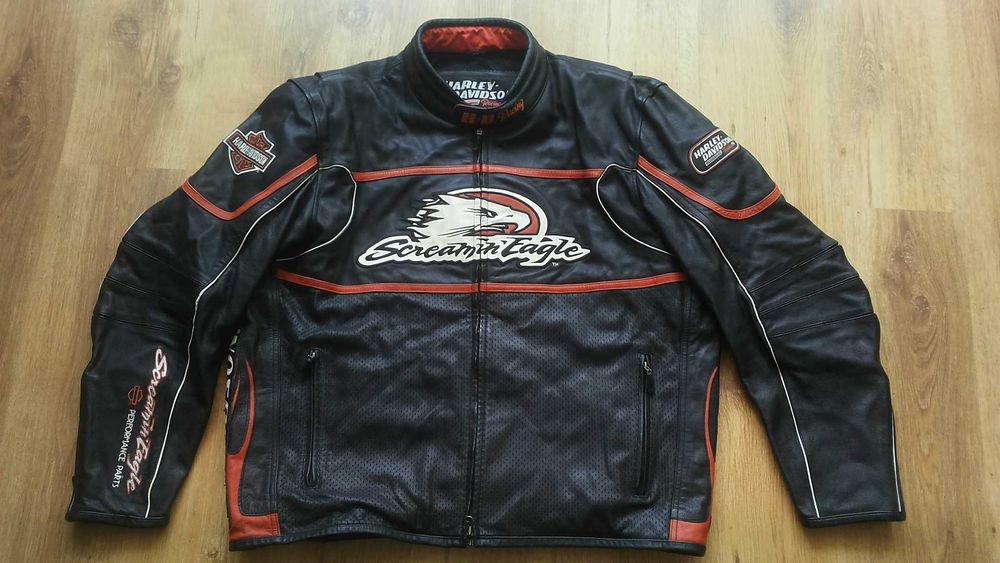 HARLEY DAVIDSON Racing Leather Jacket размер 3XL мото яке 8-27