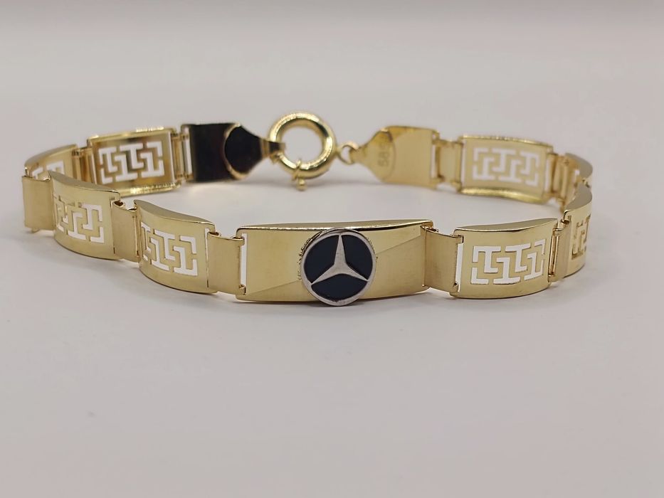 Златна гривна 10.88 гр. 14к проба 585 / 22 см.