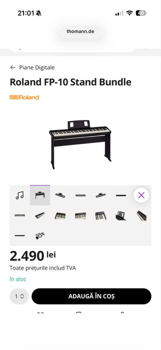 Vand pianina ROLAND - ca noua