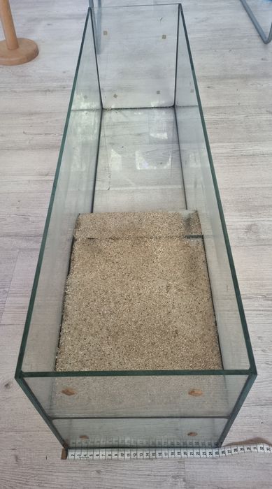 Acvariu 100x25x30 cm (75L) facut pe comanda + substrat