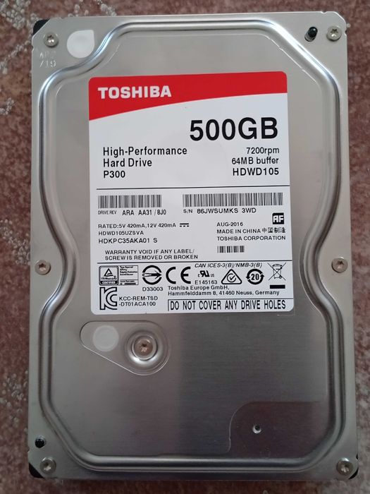 ОЗУ DDR3, есть на 8 GB, ЖД 509 ГБ