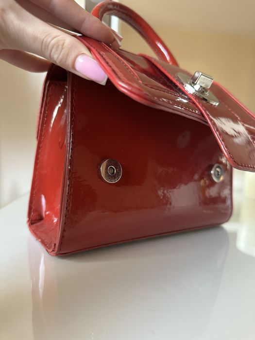 Червена / Бордо чанта