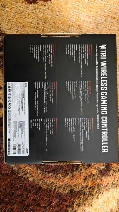 Controller de jocuri wireless Acer Nitro Black NGR300