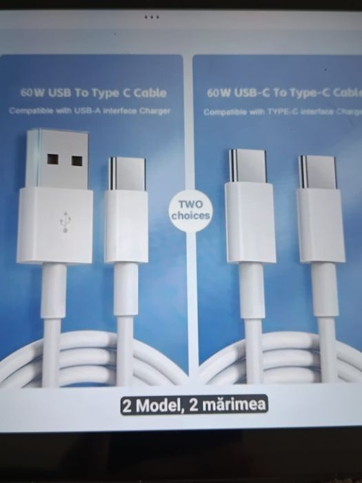 Cabluri pentru incarcarea rapida a telefoanelor mobile