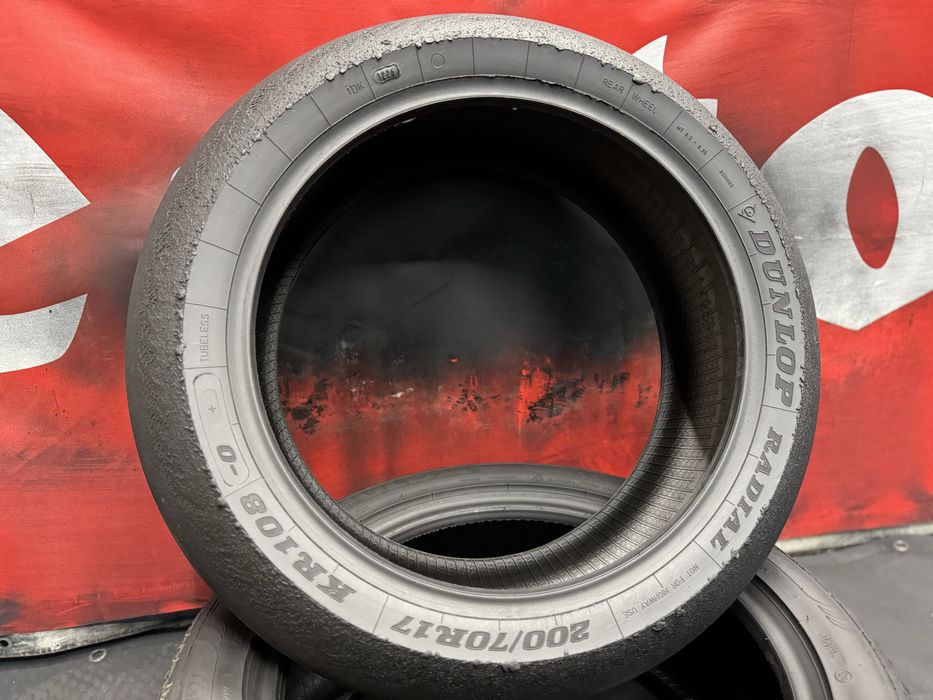 200 70 17, Мото гума, Dunlop KR108, Слик