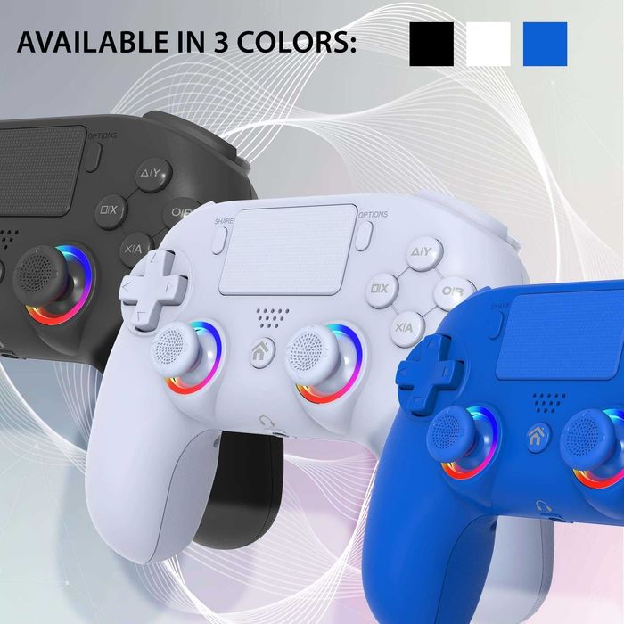 Чисто НОВИ Безжични контролери Subsonic - LED/ за PS4 и PC