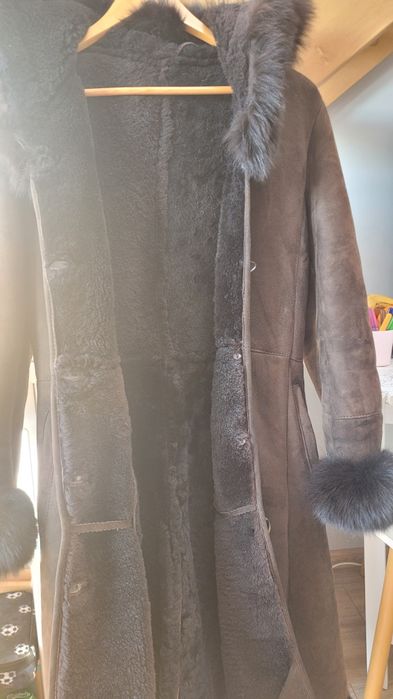 Cojoc cu gluga, piele naturala