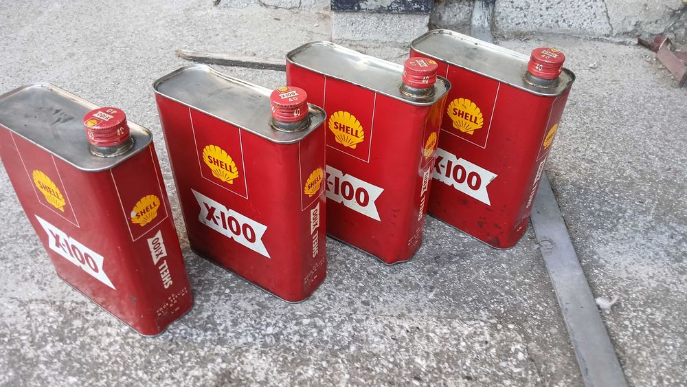 Ретро Кутии масло Shell колекция
