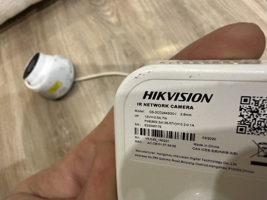 * HIKVISION 2 ip камеры видео наблюдения в рабочем состоянии не дорого