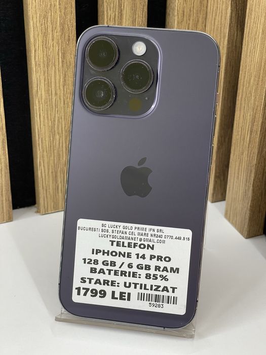 Iphone 14 Pro 128Gb 85% baterie Garantie / Factura #59283