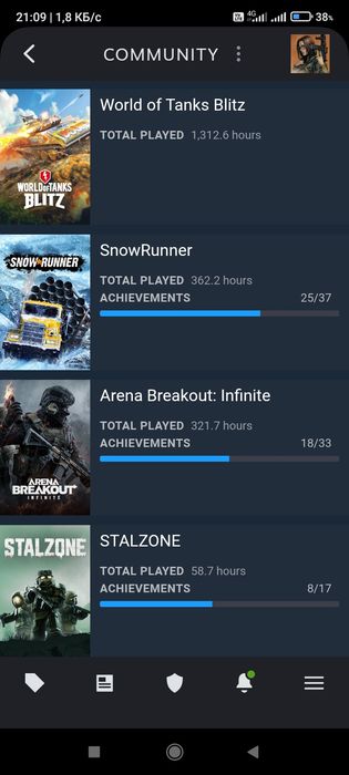 Аккаунт Steam 78 игр