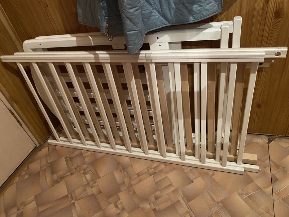 Манеж кровать белый