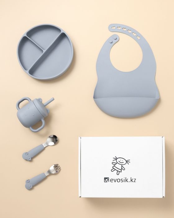 Детская силиконовая посуда