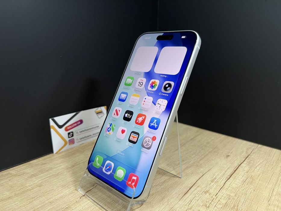 Iphone 17 Pro Max 256Gb E-SIM Silver Second-Hand Ca nou 3 ani garanție