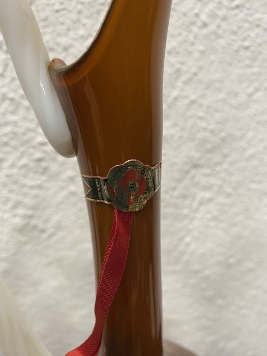 Италия Cristalleria La Toscana опалинови гарафи камея 1960 ваза кана