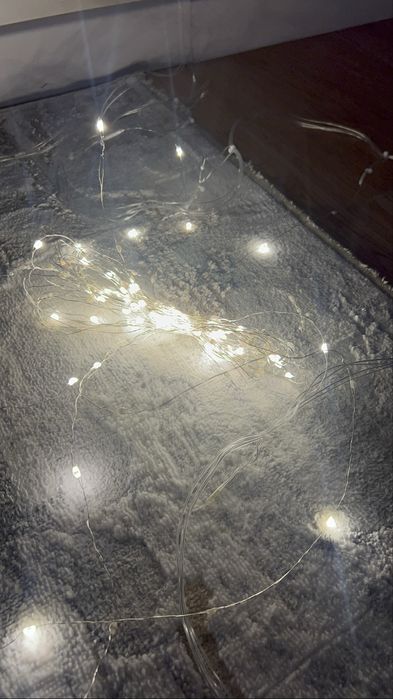 2 вида гирлянды на шторы