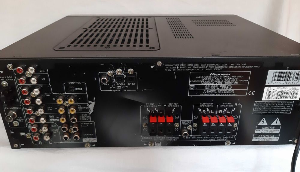PIONEER VSX-609rds ресийвър, PIONEER VSX-609rds receiver