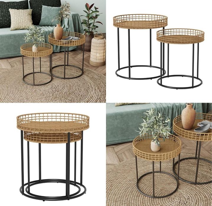 Комплект ратанови холни масички Vicco 7005