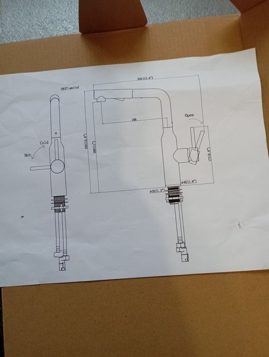 Смесител за кухня , кухненски смесител , издърпващ се смесител