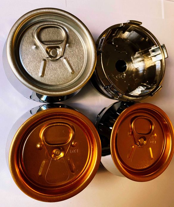 Set 4 capace doza aluminiu jante 60 mm
