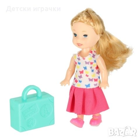 Комплект кукла със подвижен самолет и аксесоари